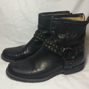 Studded Phillip Harness Boots Low